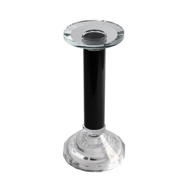 Home Decor Crystal Glass Candlestick Holder H - 14 cm ; W - 9 cm