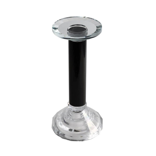 Home Decor Crystal Glass Candlestick Holder H - 14 cm ; W - 9 cm