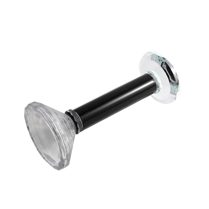 Home Decor Crystal Glass Candlestick Holder H - 14 cm ; W - 9 cm
