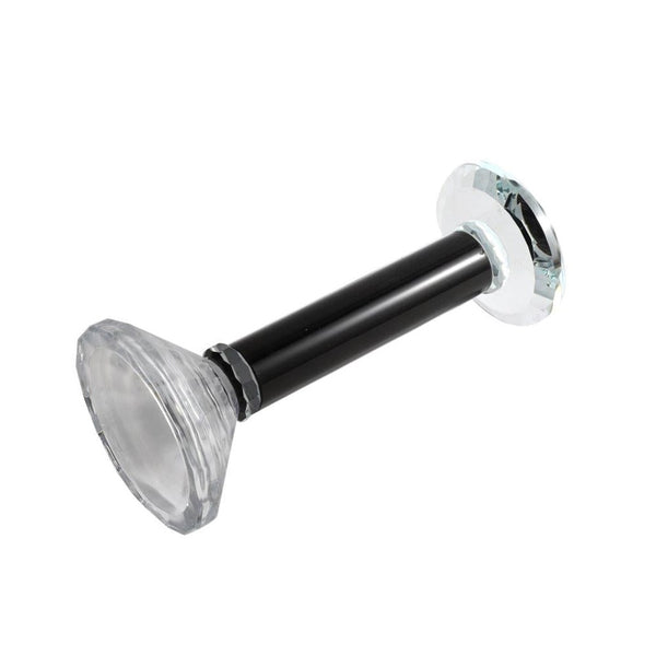 Home Decor Crystal Glass Candlestick Holder H - 14 cm ; W - 9 cm