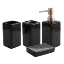 Black Ceramic Bathroom Accessories 4 Pcs Set