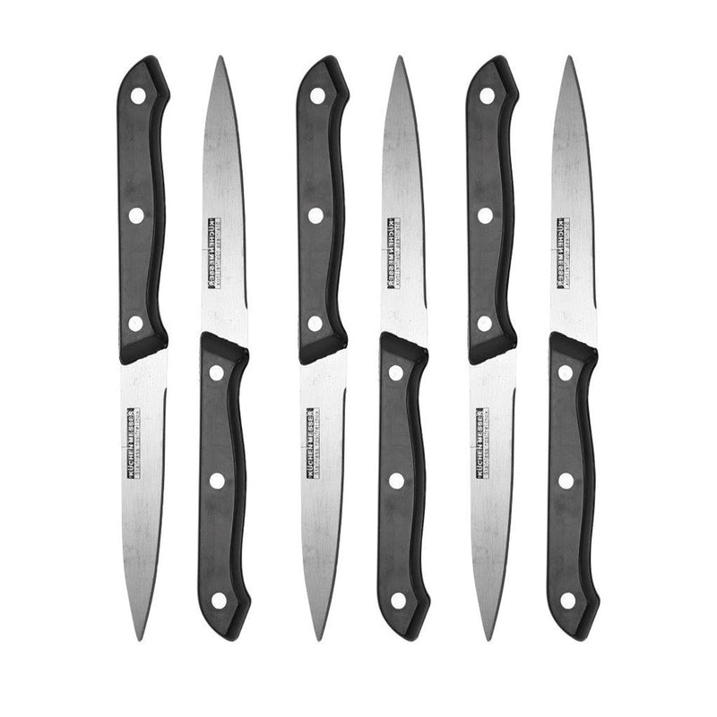 Stainless Steel Kitchen Fruit Knives Set of 6 21 cm
