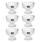 Crystal Cut Glass Ice Cream and Dessert Bowl Set of 6 pcs 170 ml pls (Ctn Box 12 units)