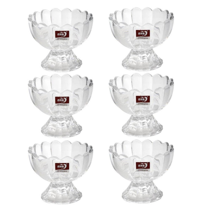Crystal Cut Glass Ice Cream and Dessert Bowl Set of 6 pcs 170 ml pls (Ctn Box 12 units)