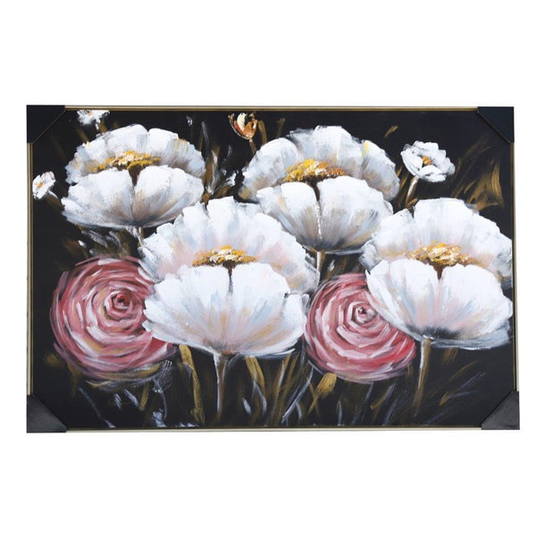 Home Decor Landscape Canvas Wall Art Abstract Colourful Floral Oil Painting PVC Frame 80*120*3.5 cm