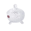 Crystal Glass Round Sugar Bowl Candy Jar with Lid 9.9*14.5 cm