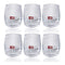 Crystal Glass Heavy Base Round Multi Beverage Drinking Tumblers Set of 6 90 ml