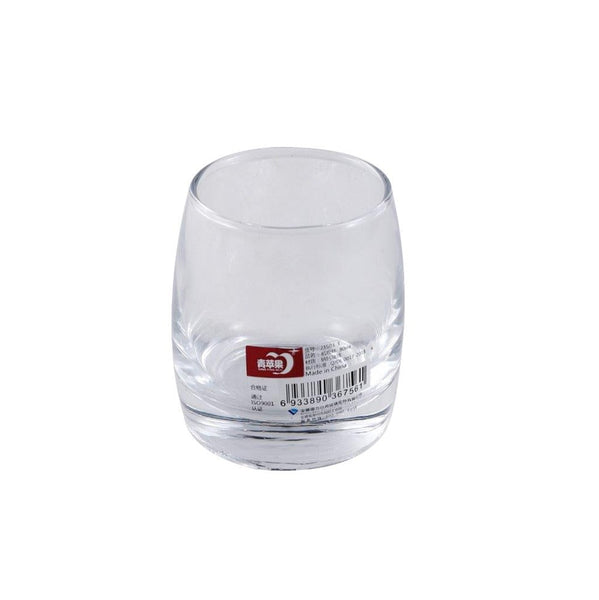 Crystal Glass Heavy Base Round Multi Beverage Drinking Tumblers Set of 6 90 ml