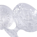 Crystal Glass Footed Fruit Bowl Candy Jar with Lid 16.2*9.7 cm