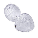 Crystal Glass Round Sugar Bowl Candy Jar with Lid 11.5*14 cm