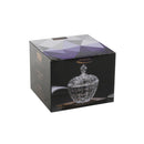 Crystal Glass Round Sugar Bowl Candy Jar with Lid 11.5*14 cm
