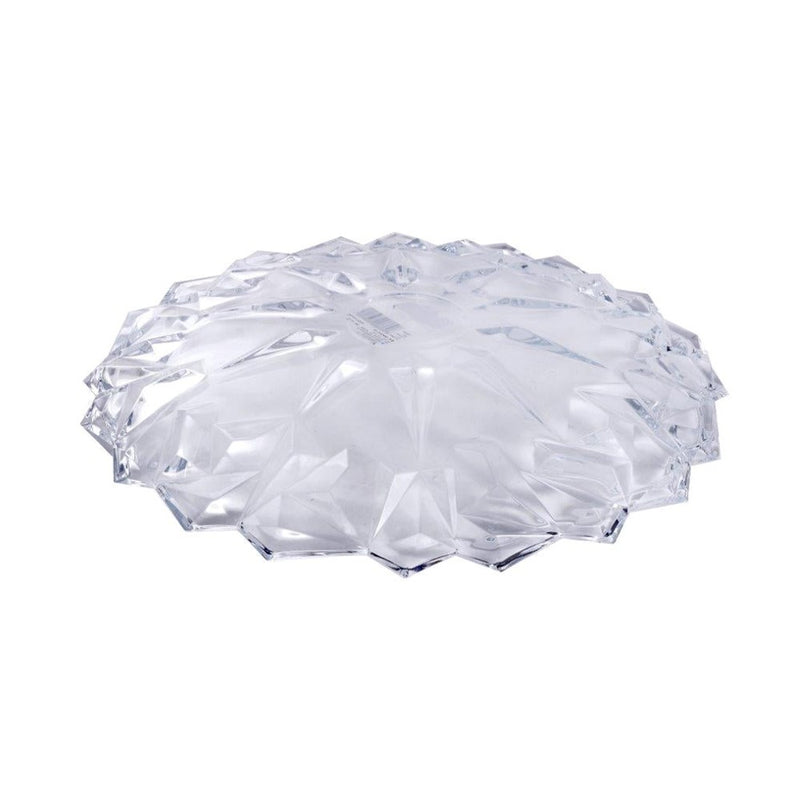 Crystal Glass Serving Dish Round Bowl Plate 34 cm