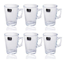 Premium Lead Free Glass Tea Cup Set of 6 pcs 130 ml (Ctn Box 12 units)