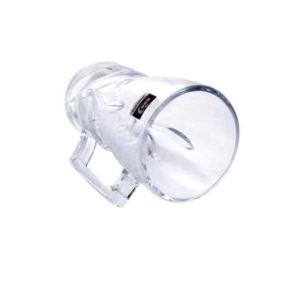 Glass Tea and Coffee Mug with Handle Set of 6 270 ml