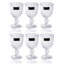 Glass Footed Drinking Tumbler Set of 6 Pcs (Ctn Box 8 units)