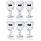Glass Footed Drinking Tumbler Set of 6 Pcs