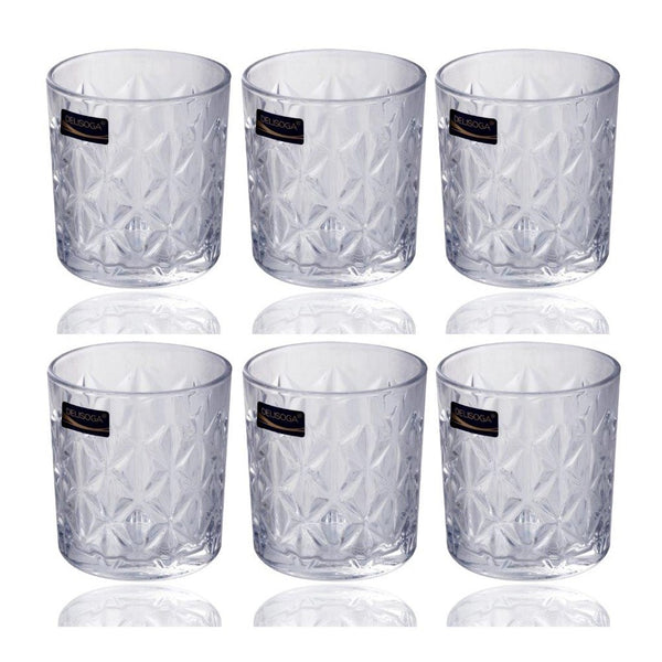 Drinking Glass Tumblers Set of 6 Pcs 340 ml (Ctn Box 12 units)