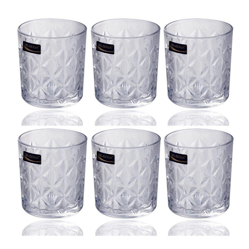 Drinking Glass Tumblers Set of 6 Pcs 340 ml (Ctn Box 12 units)
