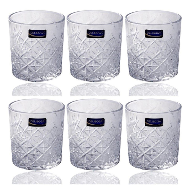 Drinking Glass Tumblers Set of 6 Pcs 340 ml