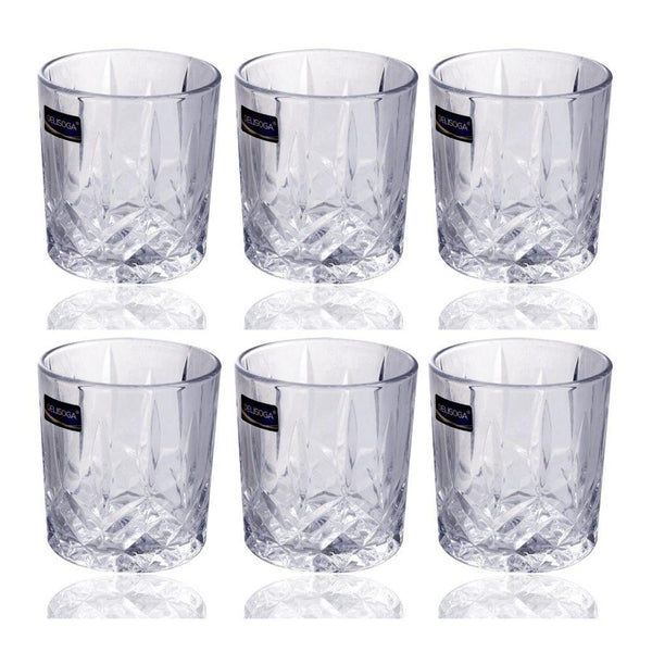 Premium Lead Free Glass Tumblers Set of 6 Pcs 240 ml (Ctn Box 12 units)