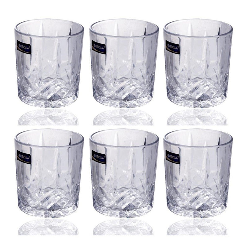 Premium Lead Free Glass Tumblers Set of 6 Pcs 240 ml (Ctn Box 12 units)