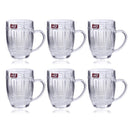 Premium Lead Free Glass Tea Cup Set of 6 pcs 210 ml (Ctn Box 12 units)