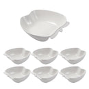 White Ceramic Ice Cream and Dessert Bowl Set of 7 Pcs