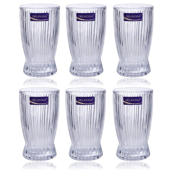 Drinking Glass Tumblers Set of 6 Pcs 360 ml