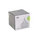 Crystal Glass Tear Drop Shape Sugar Bowl Candy Jar with Lid D - 8cm H - 10cm