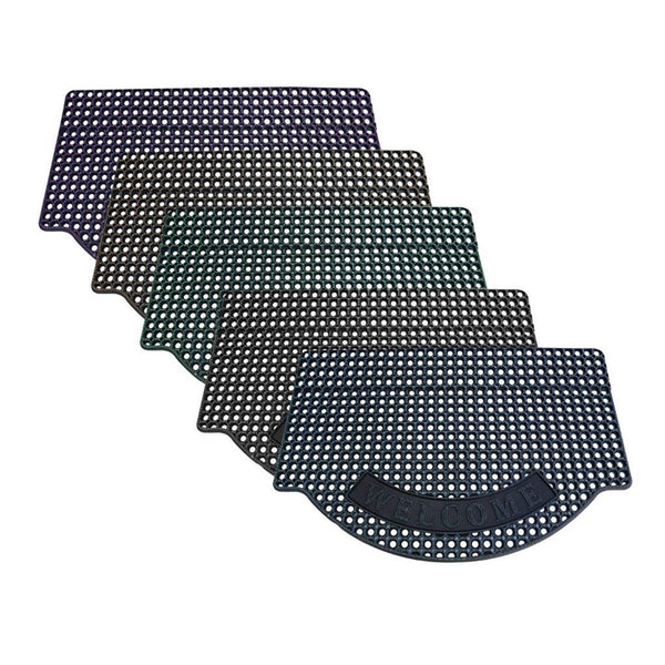 Multi-color Indoor Outdoor Rubber Non Slip Waterproof Entrance Door Welcome Door Mat 80*120 cm