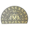 Multi-color Semi Circle Non Slip Waterproof Entrance Door Welcome Door Mat 57*87 cm