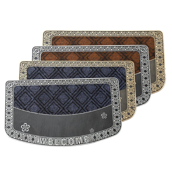 Multi-color Indoor Outdoor Rubber Non Slip Waterproof Entrance Door Welcome Door Mat 44*74 cm
