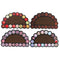 Multi-color Indoor Outdoor Rubber Non Slip Waterproof Entrance Door Christmas Door Mat 45*75 cm