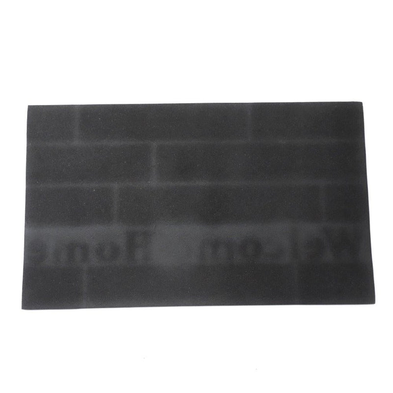 Wooden Board Print Indoor Outdoor Rubber Non Slip Waterproof Entrance Door Welcome Door Mat 45*75 cm