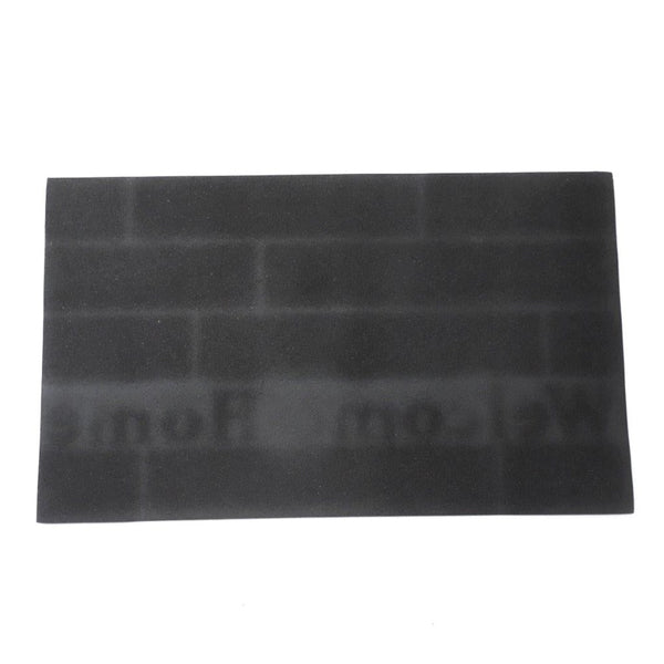 Wooden Board Print Indoor Outdoor Rubber Non Slip Waterproof Entrance Door Welcome Door Mat 45*75 cm