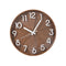 Modern 3d Brown Wall Clock Creative Quartz Living Room Bedside Table 30 cm