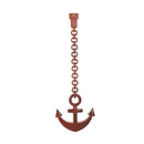 Home Decor Brown Sailboat Design Pendulum White Wall Clock 73*35 cm