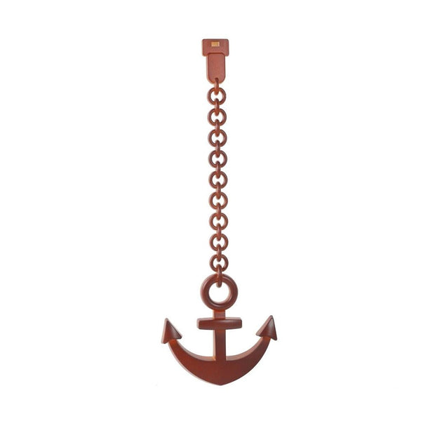 Home Decor Brown Sailboat Design Pendulum White Wall Clock 73*35 cm