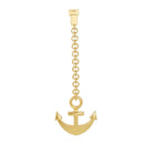 Home Decor Gold Sailboat Design Pendulum White Wall Clock 73*35 cm