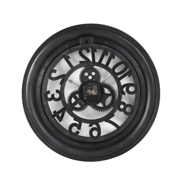 Antique Analog 3d Royal Vintage Metallic Silver Wall Clock 50.8*50.8*5.3 cm