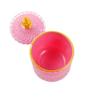 Crystal Glass Dome Shape Sugar Bowl Candy Jar with Lid R - 9cm ; H - 10 cm