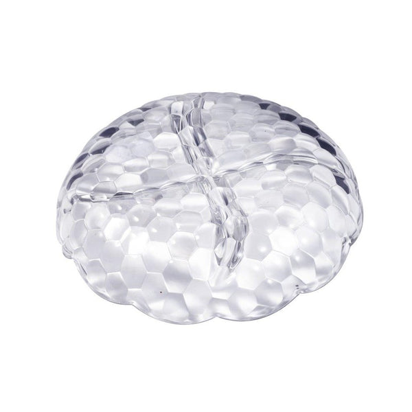 Fruits Nuts and Candies Glass Serving Divided Plater D - 19 cm