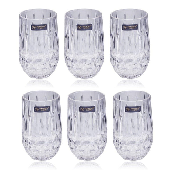 Drinking Highball Glass Tumblers Set of 6 Pcs 350 ml