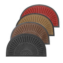 Multi-color Semi Circle Non Slip Waterproof Entrance Door Welcome Door Mat 45*75 cm (Ctn Box 50 units)