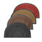 Multi-color Semi Circle Non Slip Waterproof Entrance Door Welcome Door Mat 45*75 cm