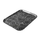 Rectangle Deco Black Abstract Plastic Tray 44*34 cm
