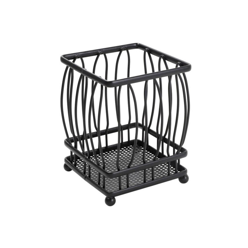Contemporary Style Metal Utensil Cutlery Holder 12*12*15 cm (Ctn Box 36 units)
