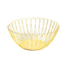 Deco Gold Plated Metal Fruit Basket Fruit Bowl 25.5*25.5*10.5 cm (Ctn Box 60 units)