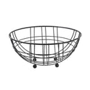 Deco Black Metal Fruit Basket Fruit Bowl 30*30*24.5 cm (Ctn Box 36 units)