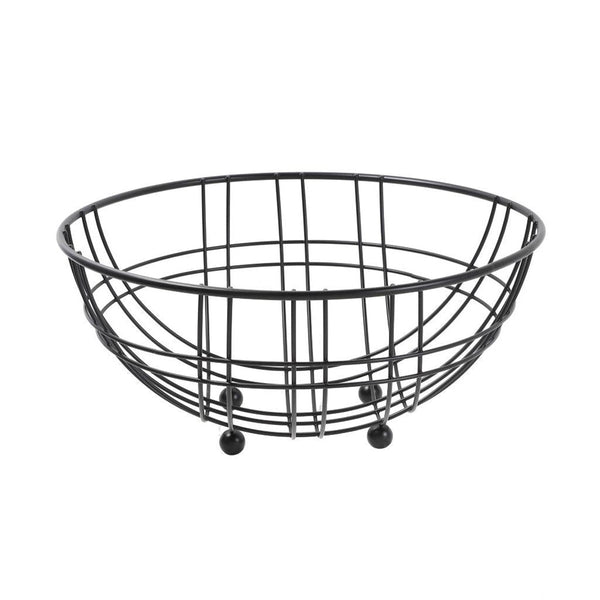 Deco Black Metal Fruit Basket Fruit Bowl 30*30*24.5 cm (Ctn Box 36 units)